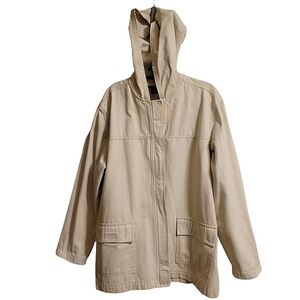 Blassport mens Beige Hooded Jacket size large